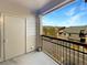Balcony featuring iron railings and views of the surrounding neighborhood at 7483 S Quail Cir # 635, Littleton, CO 80127