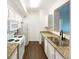The kitchen features granite countertops, stainless steel appliances, and white cabinetry at 7483 S Quail Cir # 635, Littleton, CO 80127