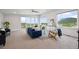 Spacious living room with large windows showcasing stunning mountain views at 260 Upper Glenway Rd, Palmer Lake, CO 80133