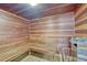 Relaxing wooden sauna with bench seating at 6940 E Girard Ave # 203, Denver, CO 80224