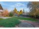 This backyard features a well-kept lawn and a privacy fence, perfect for outdoor enjoyment and relaxation at 12642 E Ohio Ave, Aurora, CO 80012