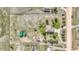 Overhead view of property including home, driveway, barn, fencing, and surrounding open land at 2188 Savage Rd, Elizabeth, CO 80107