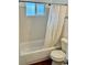 Clean bathroom with a shower/tub combo at 1920 S Oswego Way, Aurora, CO 80014