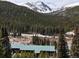 Scenic view of the property nestled among trees and mountains at 4192 Highway 9 # 3, Breckenridge, CO 80424