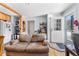 Inviting living area with beautiful hardwood floors, plenty of natural light and open floor plan at 4192 Highway 9 # 3, Breckenridge, CO 80424