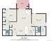 Floor plan showing a 1098 sq ft condo with 2 bedrooms and 2 baths at 7870 W 87Th Dr # L, Arvada, CO 80005