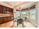 Cozy breakfast nook with large windows offering scenic views at 19770 E Geddes Pl, Centennial, CO 80016