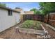 Backyard featuring a charming garden bed with vegetables and a wooden fence at 2965 S Gilpin St, Denver, CO 80210