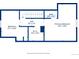 Third floor plan highlighting bedrooms, bathrooms, and closet at 2965 S Gilpin St, Denver, CO 80210