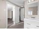 Bathroom features a modern vanity and neutral color scheme at 6521 E 70Th Pl, Commerce City, CO 80022