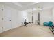 Basement exercise room with fitness equipment, perfect for workouts at home at 7444 E 9Th Ave, Denver, CO 80230