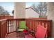 Outdoor balcony with table and chairs with a view of the neighborhood at 1321 Madero St, Broomfield, CO 80020