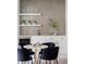 Cozy wet bar with sleek white cabinets and black chairs, perfect for entertaining guests at 1665 S Fillmore St, Denver, CO 80210