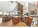 Expansive open floor plan with a spacious kitchen, a comfortable living room, and lots of natural light at 1758 Sinton Rd, Evergreen, CO 80439