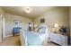 Relaxing bedroom featuring a white bed frame, blue accents, and a soothing ambiance at 8605 S Zante Ct, Aurora, CO 80016
