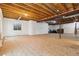 Unfinished basement featuring exposed ceiling and walls, offering potential for customization at 12189 Windy Trail Ln, Parker, CO 80138