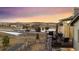 Beautiful sunset view from the deck of the home at 20201 Royal Troon Dr, Monument, CO 80132