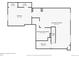 Floor plan of the basement with labeled rooms and dimensions at 9625 S Hackberry St, Highlands Ranch, CO 80129