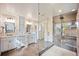 Spa-like bathroom featuring a luxurious soaking tub, creating a perfect retreat at 455 Forest St, Denver, CO 80220