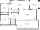 Basement floor plan boasting a billiard room, bedrooms, Gathering room, and covered patio at 3315 Klondike Pl, Castle Rock, CO 80108