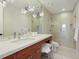 Modern bathroom with a large walk-in shower and a sleek vanity at 21 S Kearney St, Denver, CO 80224