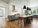 Contemporary kitchen featuring stainless steel appliances and an island at 21 S Kearney St, Denver, CO 80224