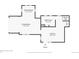 Detailed floorplan showcasing the layout of the living room, dining room, kitchen, bathroom and entry at 27383 Highway 74, Evergreen, CO 80439