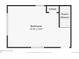 Upstairs floorplan highlighting the spacious bedroom with closet space and staircase to the lower floor at 27383 Highway 74, Evergreen, CO 80439