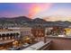 Beautiful aerial view of town with mountains and sunset providing a scenic backdrop at 1275 Washington Ave, Golden, CO 80401