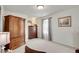 This comfortable bedroom features a closet and dresser for optimal storage at 13475 Spruce St, Thornton, CO 80602