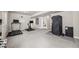 Spacious finished basement featuring a gym area with workout equipment at 5446 Mesa Top Dr, Monument, CO 80132