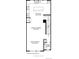 Second floor plan featuring a great room, kitchen, dining, and powder room at 694 Saddle Dr, Erie, CO 80516