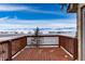 Decking overlooking beautiful mountain views under blue skies at 10650 Yellowstone Rd, Longmont, CO 80504