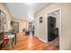 An open floor plan seamlessly connects the dining area to the living room and kitchen at 1363 Stuart St, Denver, CO 80204