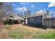 Large, grassy backyard featuring a small shed at 3921 S Acoma St, Englewood, CO 80110