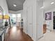 Entryway with modern fixtures and views of the open living area at 891 14Th St # 3204, Denver, CO 80202