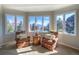 Bright living room featuring large windows with scenic views, inviting natural light and comfortable seating at 8 Mountain Willow Dr, Littleton, CO 80127