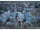 Aerial view of a neighborhood showing houses with well-maintained landscaping at dusk at 515 S Grant St, Denver, CO 80209