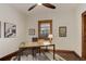 Bright home office with a modern desk, natural light, and hardwood floors at 515 S Grant St, Denver, CO 80209