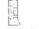 Floor plan highlighting the second floor layout with bedrooms, bathrooms and an electrical room at 1737 Lowell Blvd, Denver, CO 80204