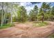 View of the property's access point and surrounding trees at 12346 Bear Haven Rd, Conifer, CO 80433
