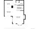 Floor plan layout of the main level, showcasing kitchen, living, and dining areas at 943 S Fairplay St, Aurora, CO 80012