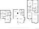 Floor plans featuring basement, first and second floors including bedroom, bathrooms, kitchen, and living room spaces at 943 S Fairplay St, Aurora, CO 80012