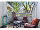 Cozy patio area with outdoor seating, perfect for relaxing or entertaining guests at 943 S Fairplay St, Aurora, CO 80012