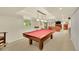 Spacious game room with a pool table and neutral carpeting at 3775 S Poplar St, Denver, CO 80237