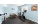 Dedicated exercise room with exercise equipment and bright natural light, perfect for an active lifestyle at 10795 E Powers Dr, Englewood, CO 80111