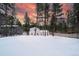 Charming home with snowy backyard and sunset view at 950 Tenderfoot Dr, Larkspur, CO 80118