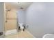 Clean and functional bathroom with a stand-up shower and modern fixtures at 975 N Lincoln St # 4I, Denver, CO 80203