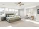 Spacious main bedroom with tray ceiling, large windows, neutral palette, and ample natural light at 17294 W 60Th Ct, Arvada, CO 80403