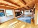 Spacious living room featuring wood floors, a fireplace, and large windows offering ample natural light and a cozy atmosphere at 2418 W Euclid Ave, Littleton, CO 80120